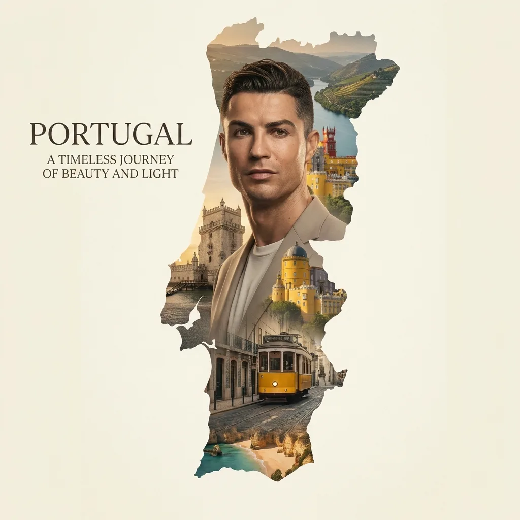 Portugal-inspired AI soccer fan fan portrait image